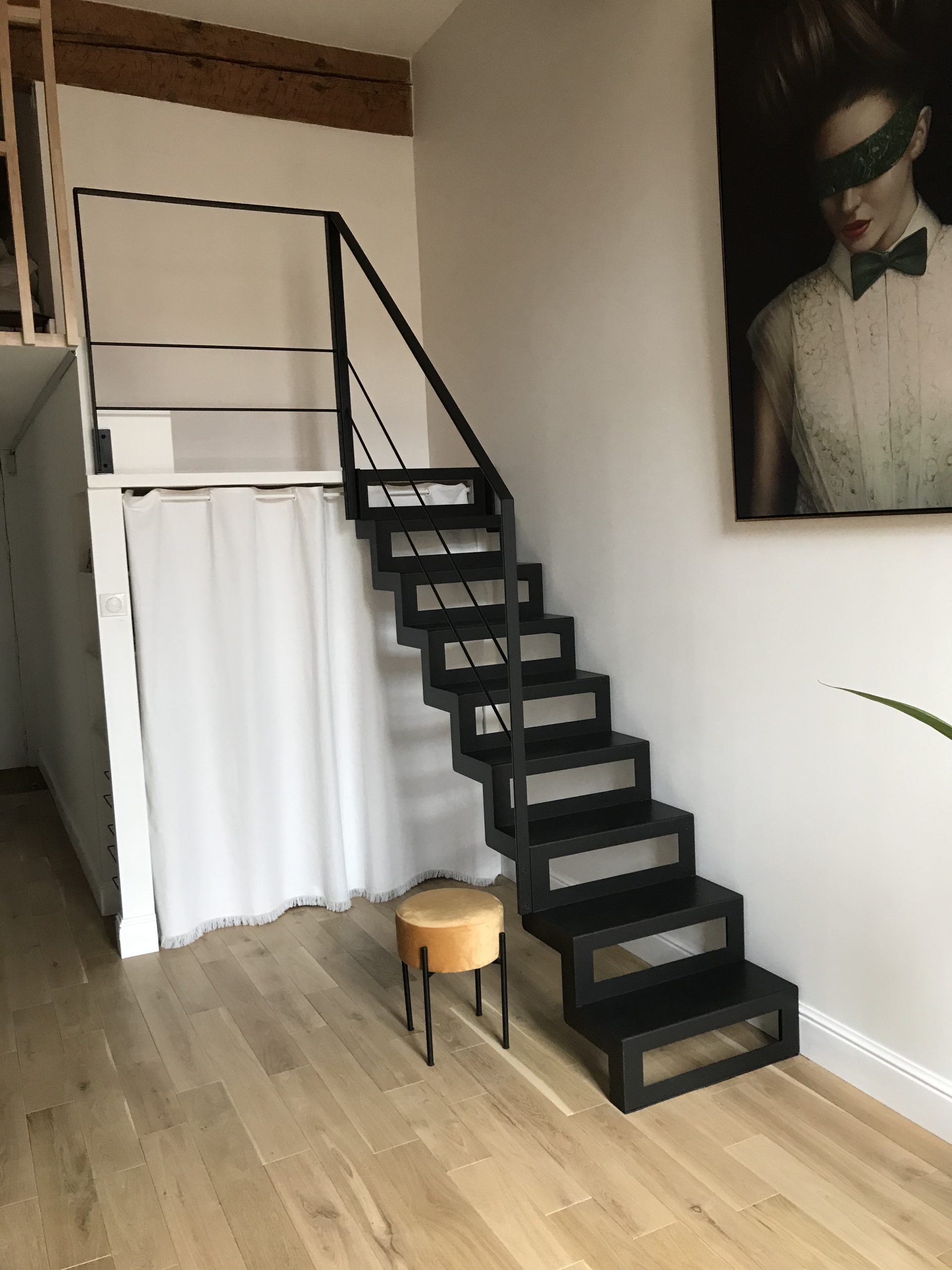 fer et tendance ferronnerie toulouse escalier double limon marches evidees