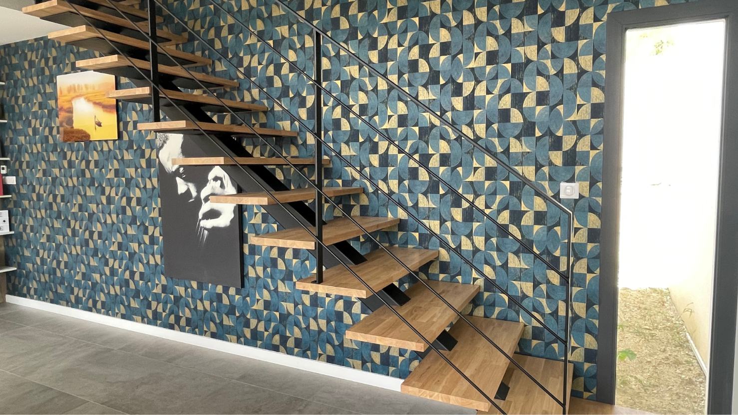 Escalier design fer et tendance