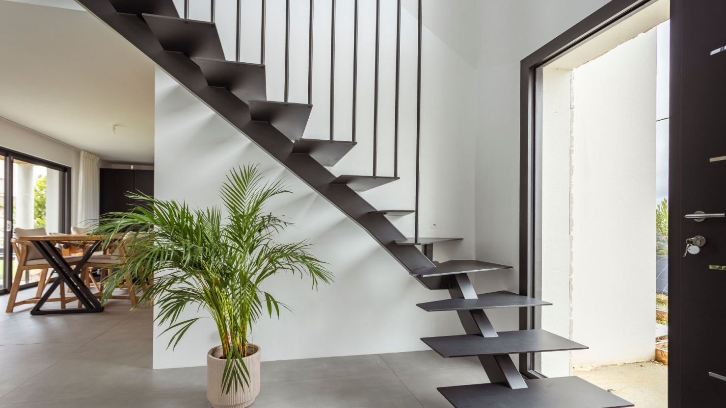 Fer et tendance escalier